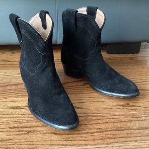 Tecovas Womens Black Suede Lucy Boots